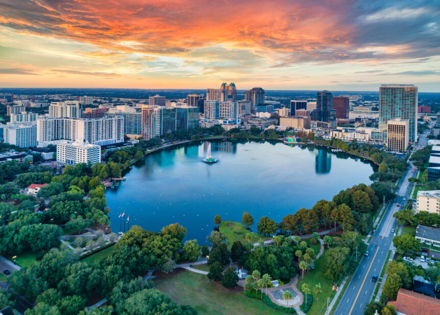A view of the location of Lake Rose Christian Academy - Orlando, Florida.